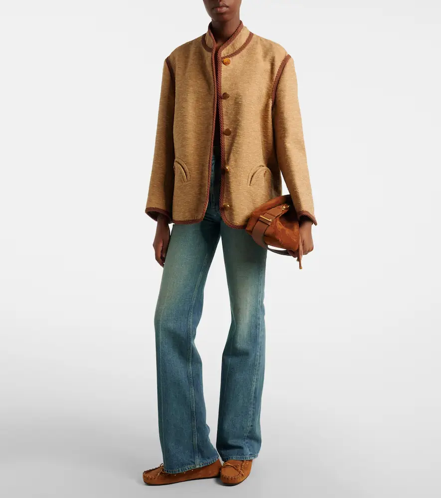 Blazé Milano Blazé Milano Curly cotton and linen-blend jacket | Thumbnail 5 Blazé Milano Blazé Milano Curly cotton and linen-blend jacket | Thumbnail 5