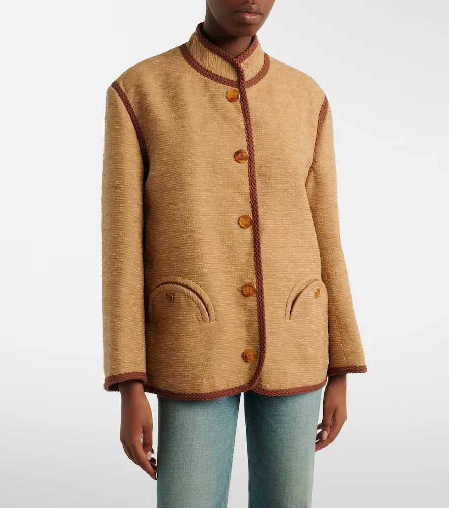 Blazé Milano Blazé Milano Curly cotton and linen-blend jacket | Thumbnail 6 Blazé Milano Blazé Milano Curly cotton and linen-blend jacket | Thumbnail 6