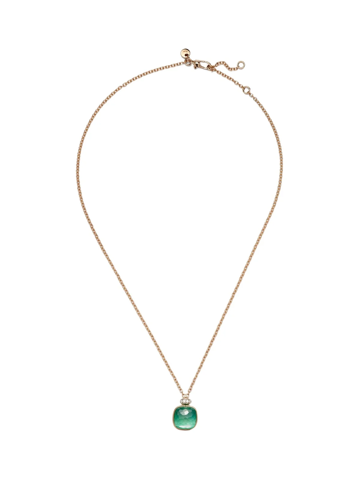Nudo Classic 18kt rose and white gold necklace with gemstones Nudo Classic 18kt rose and white gold necklace with gemstones
