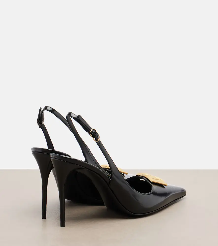 Dolce & Gabbana Lollo DG patent leather slingback pumps | Thumbnail 3 Dolce & Gabbana Lollo DG patent leather slingback pumps | Thumbnail 3