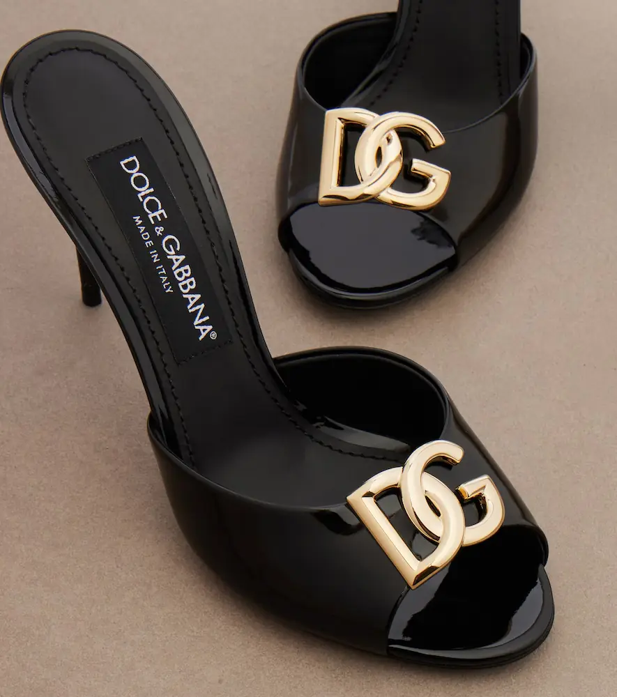 Dolce & Gabbana DG patent leather mules | Thumbnail 2