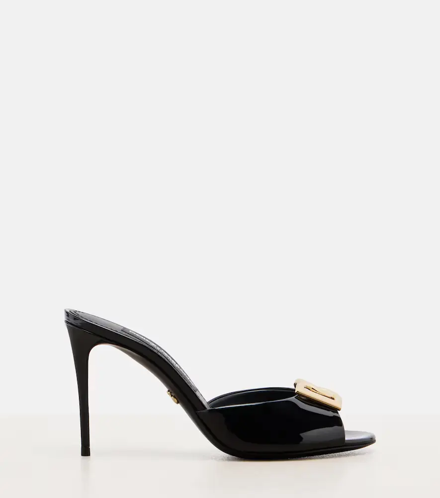 Dolce & Gabbana DG patent leather mules | Thumbnail 3