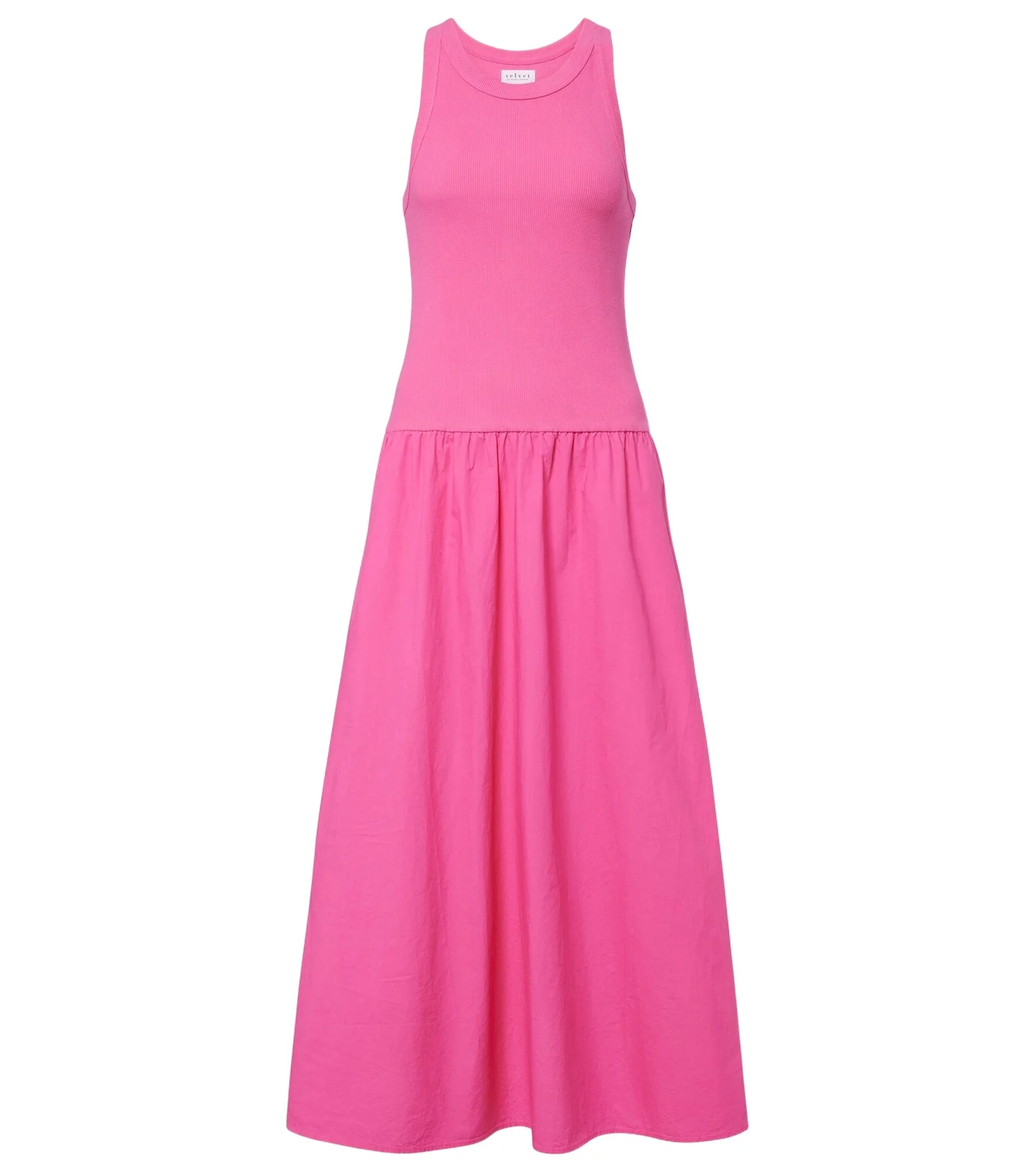 Velvet Romilly cotton-blend midi dress
