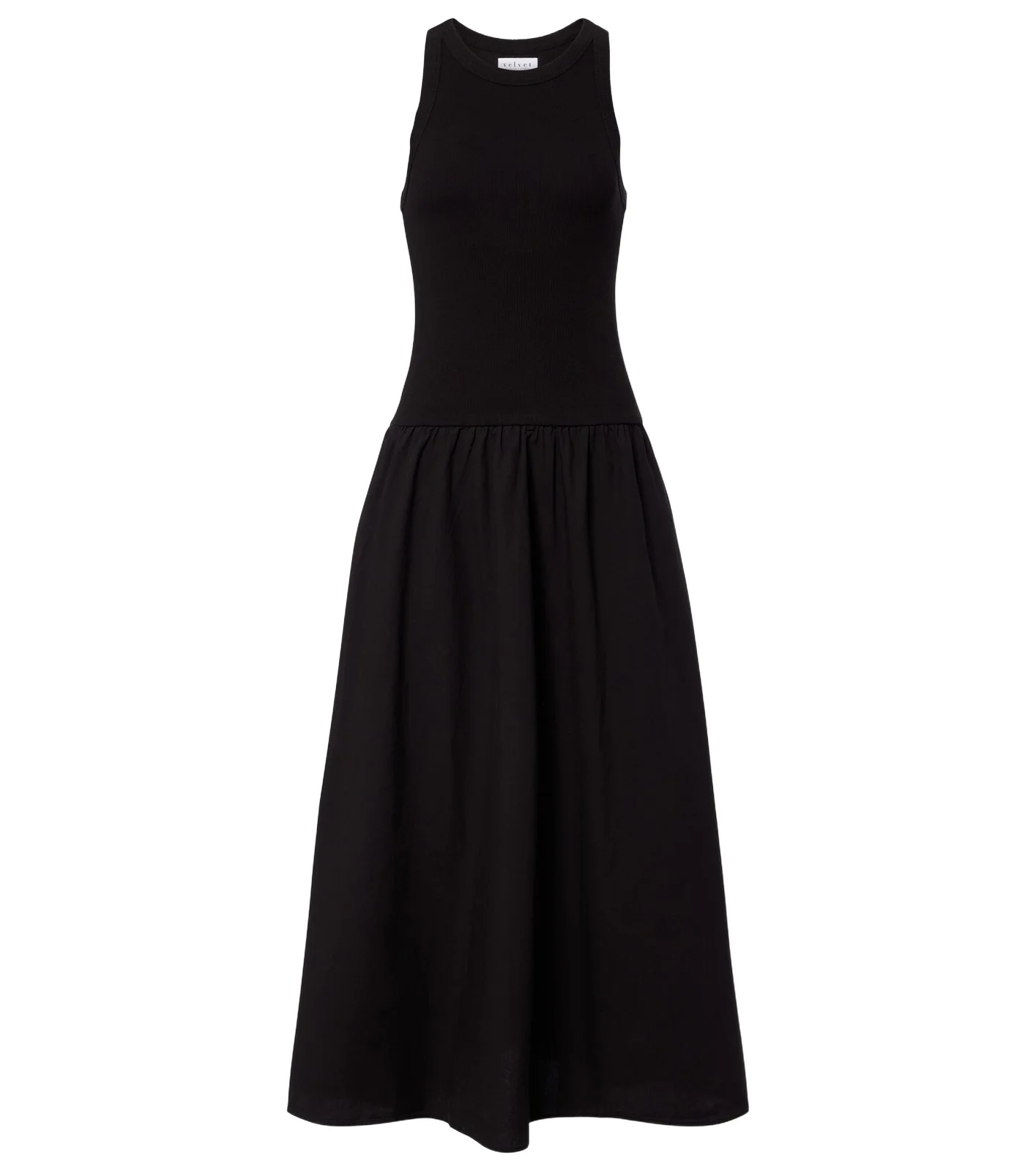 Velvet Romilly cotton-blend midi dress