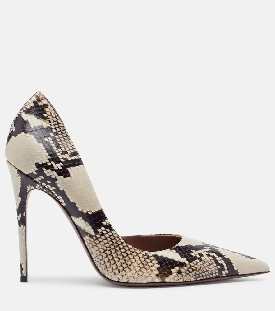 Paris Texas Vera snake-effect leather pumps | Thumbnail 4 Paris Texas Vera snake-effect leather pumps | Thumbnail 4