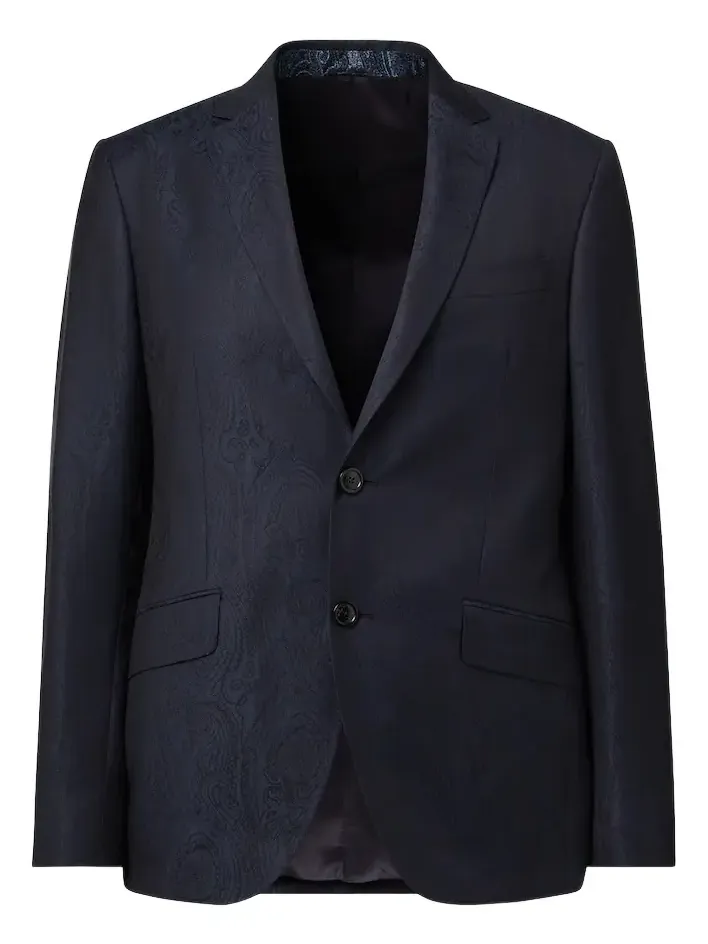 Wool jacquard blazer