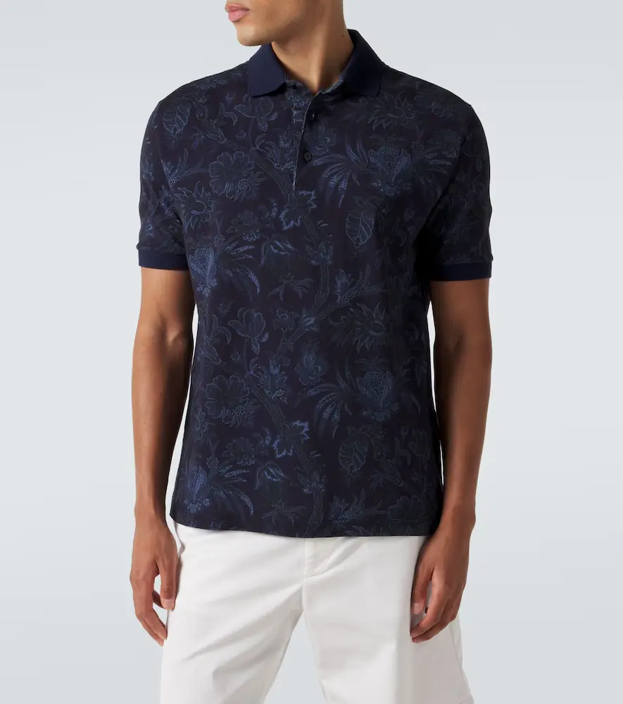 Etro Floral cotton piqué polo shirt | Thumbnail 5 Etro Floral cotton piqué polo shirt | Thumbnail 5