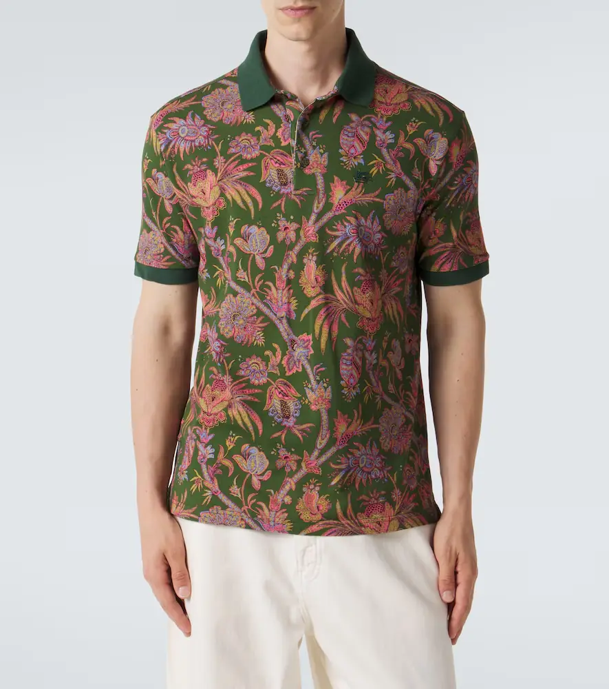 Etro Floral cotton piqué polo shirt | Thumbnail 5 Etro Floral cotton piqué polo shirt | Thumbnail 5