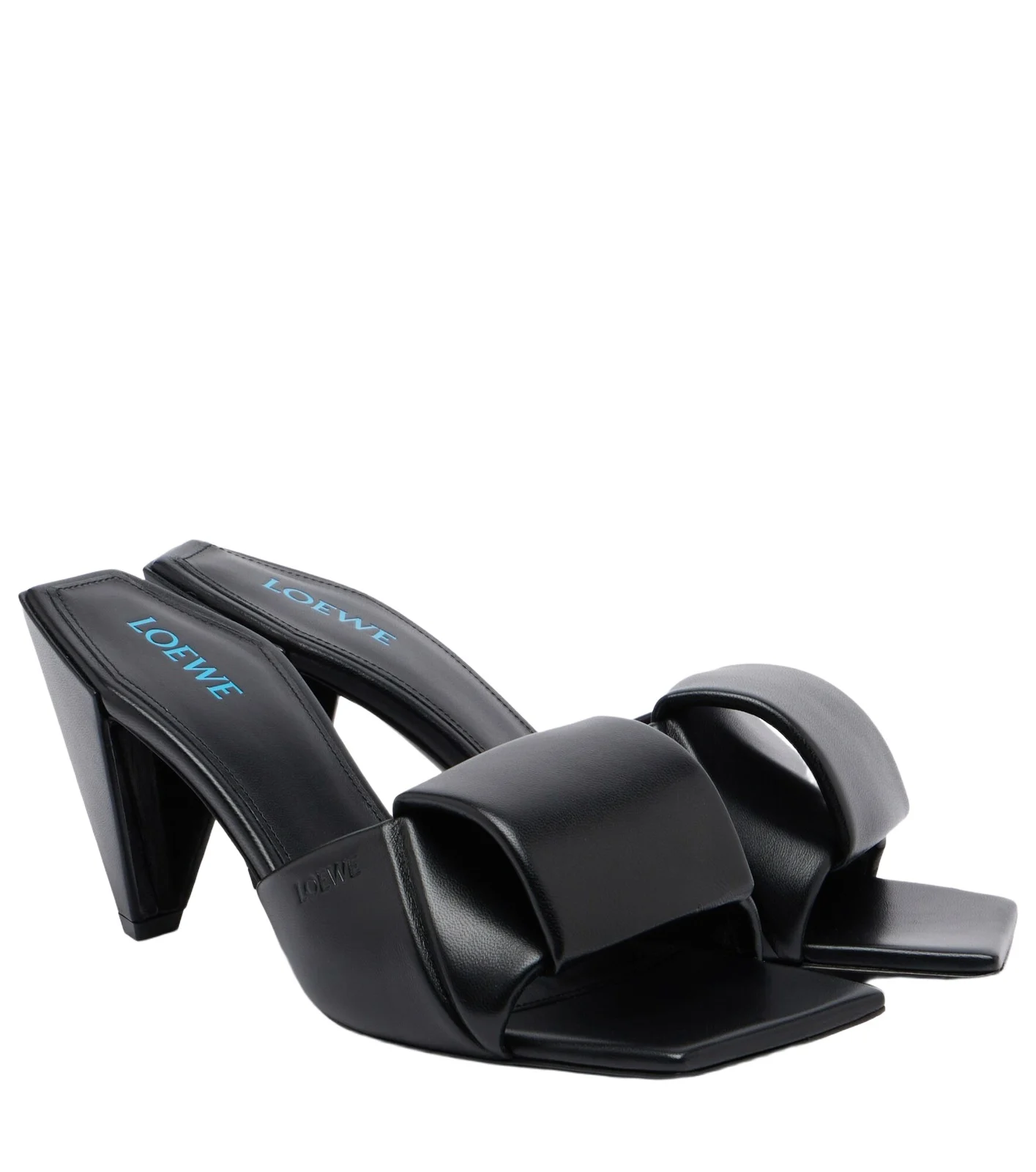 Loewe Origami leather mules