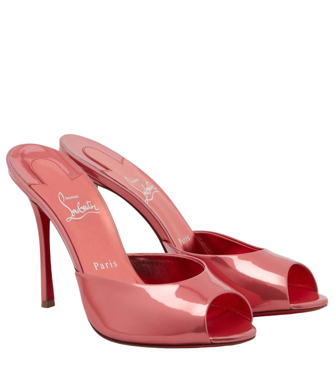 Christian Louboutin Me Dolly laminated leather mules