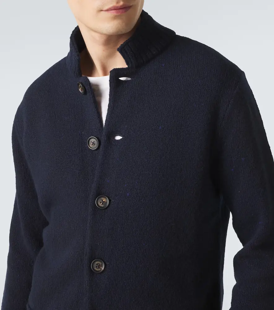 ELEVENTY Wool and cashmere-blend cardigan | Thumbnail 4