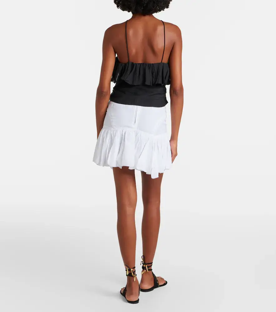Marant Étoile Daneen ruffled cotton-blend miniskirt | Thumbnail 3 Marant Étoile Daneen ruffled cotton-blend miniskirt | Thumbnail 3