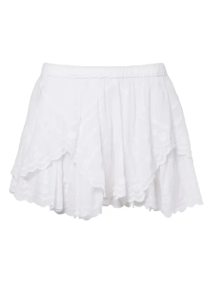Layale ruffled cotton shorts Layale ruffled cotton shorts