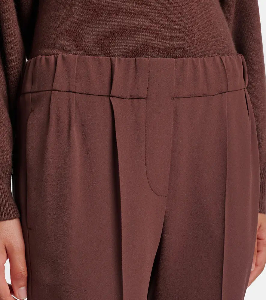 Brunello Cucinelli Crêpe straight pants | Thumbnail 3 Brunello Cucinelli Crêpe straight pants | Thumbnail 3