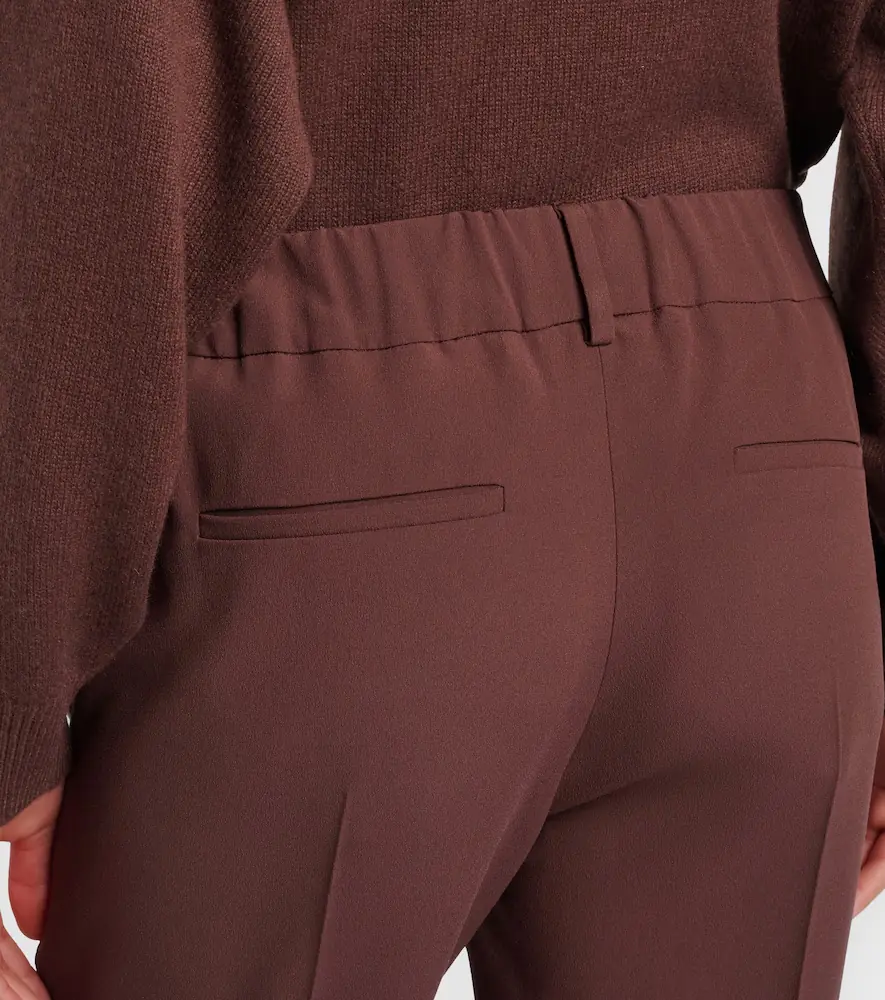 Brunello Cucinelli Crêpe straight pants | Thumbnail 4 Brunello Cucinelli Crêpe straight pants | Thumbnail 4