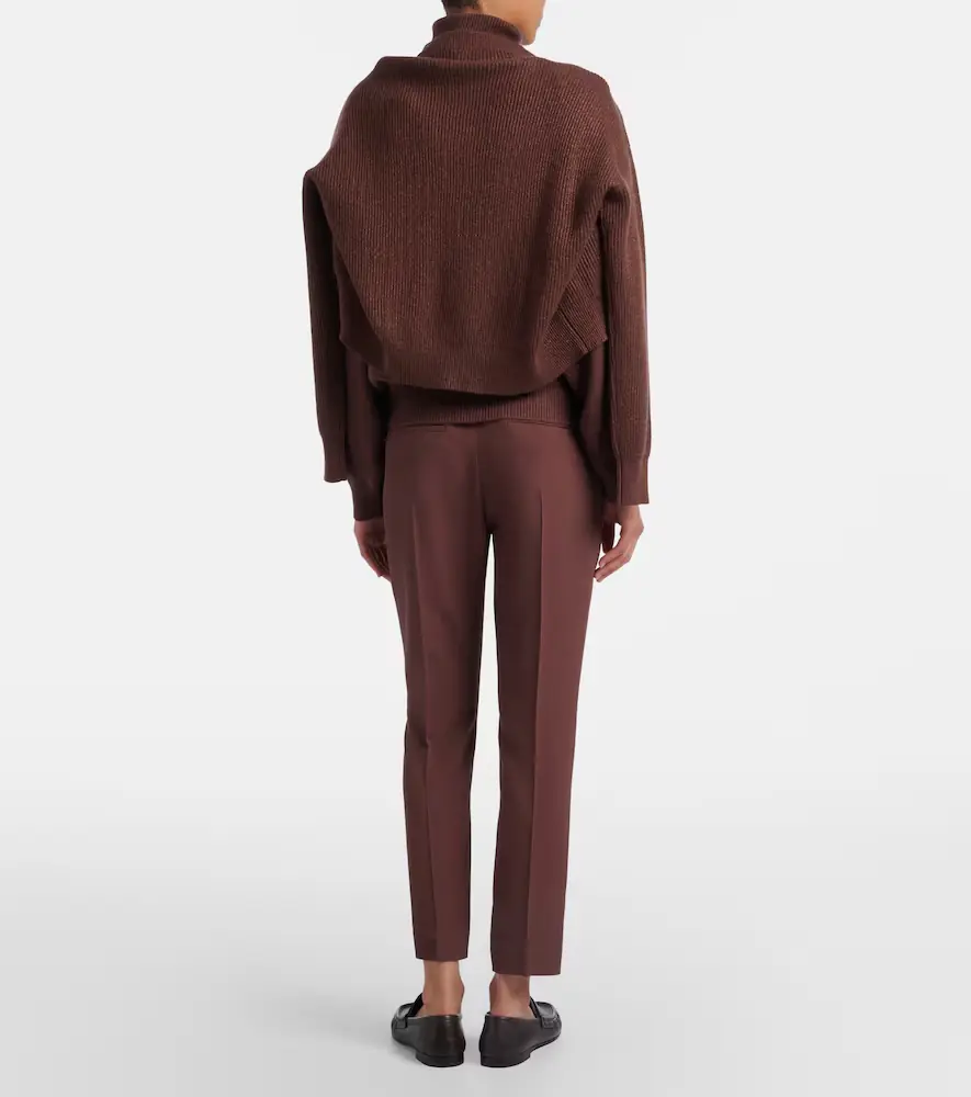 Brunello Cucinelli Crêpe straight pants | Thumbnail 5 Brunello Cucinelli Crêpe straight pants | Thumbnail 5