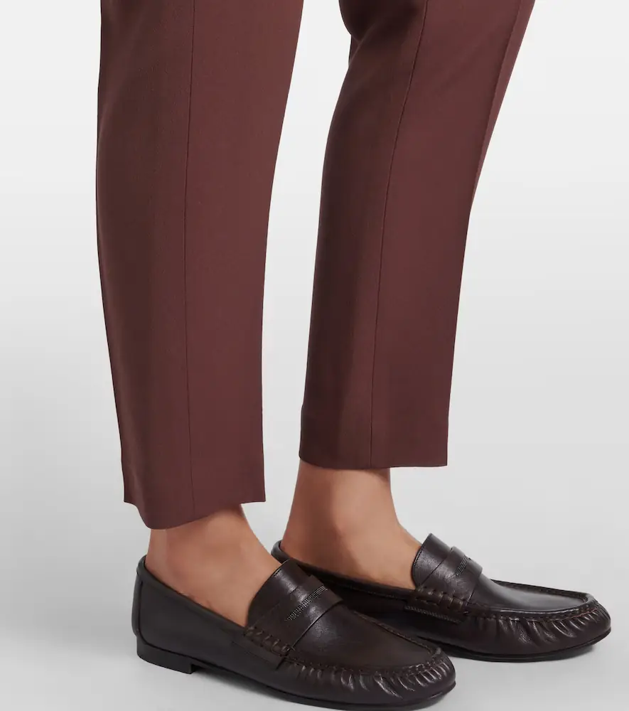 Brunello Cucinelli Crêpe straight pants | Thumbnail 6 Brunello Cucinelli Crêpe straight pants | Thumbnail 6