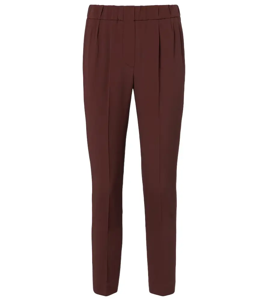 Brunello Cucinelli Crêpe straight pants
