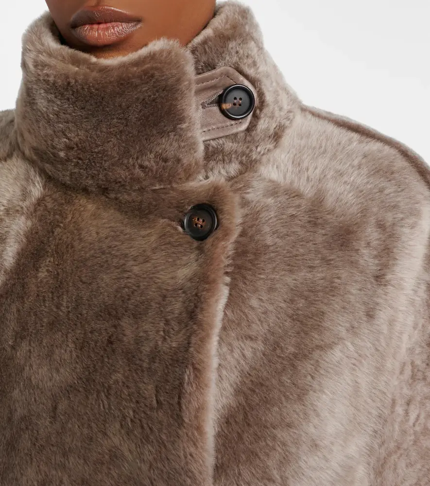 Brunello Cucinelli Monili belted shearling coat | Thumbnail 7 Brunello Cucinelli Monili belted shearling coat | Thumbnail 7