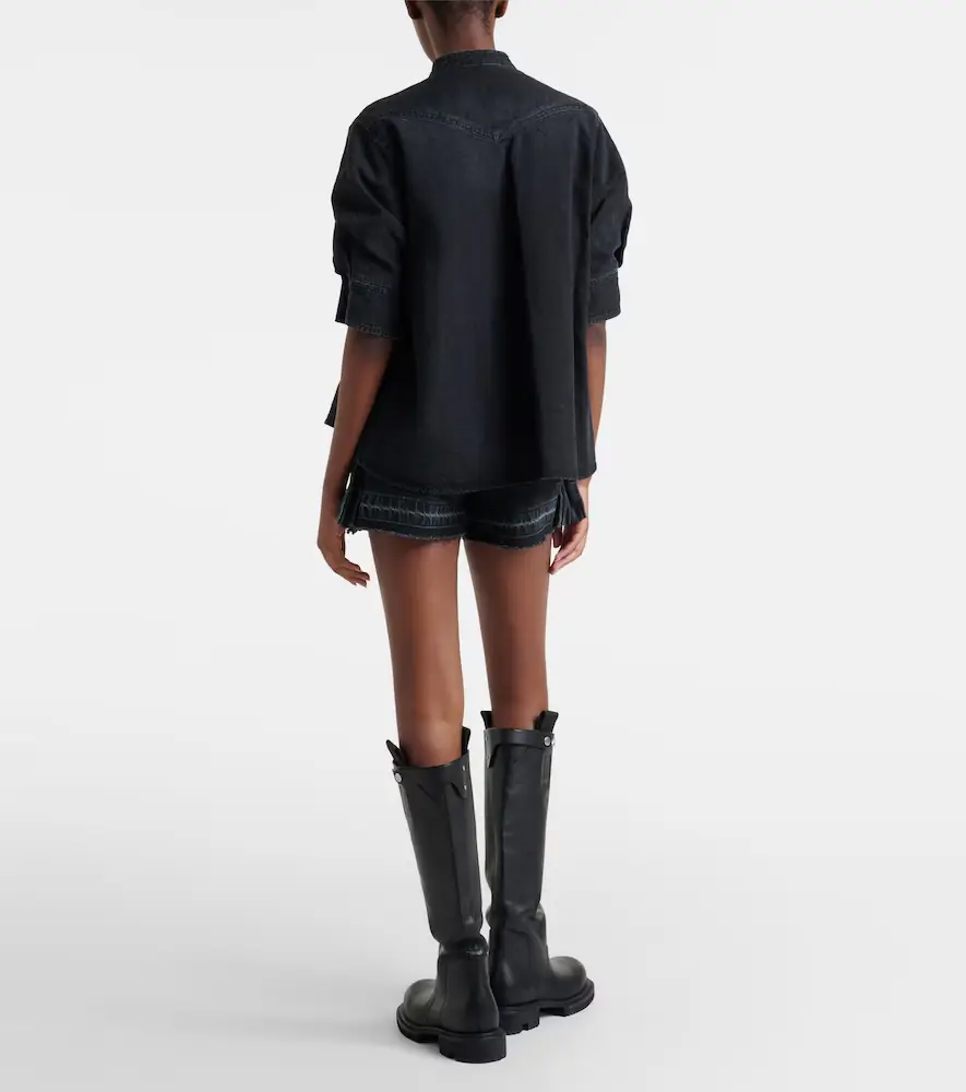 Sacai Belted denim shorts | Thumbnail 4 Sacai Belted denim shorts | Thumbnail 4