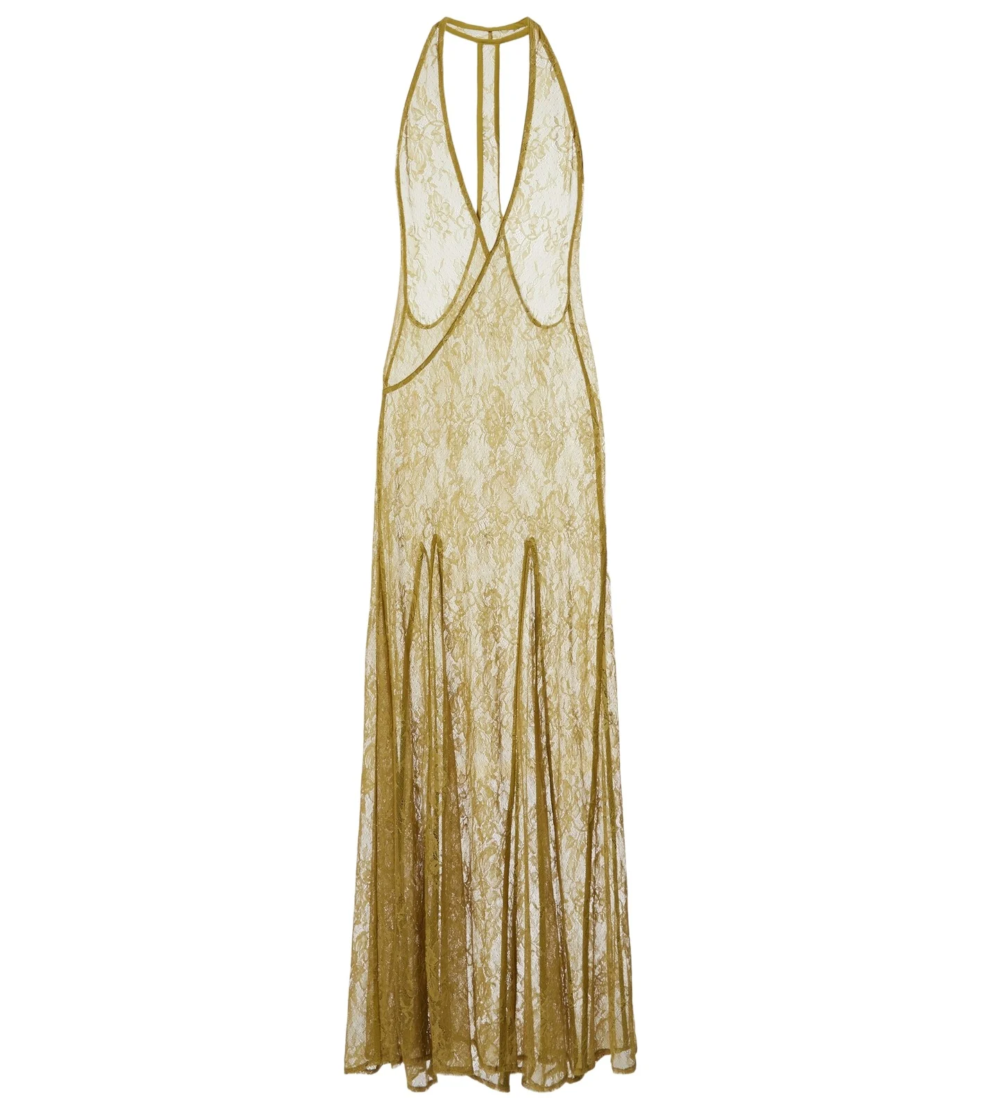 Sheer open-back lace maxi dress Sheer open-back lace maxi dress
