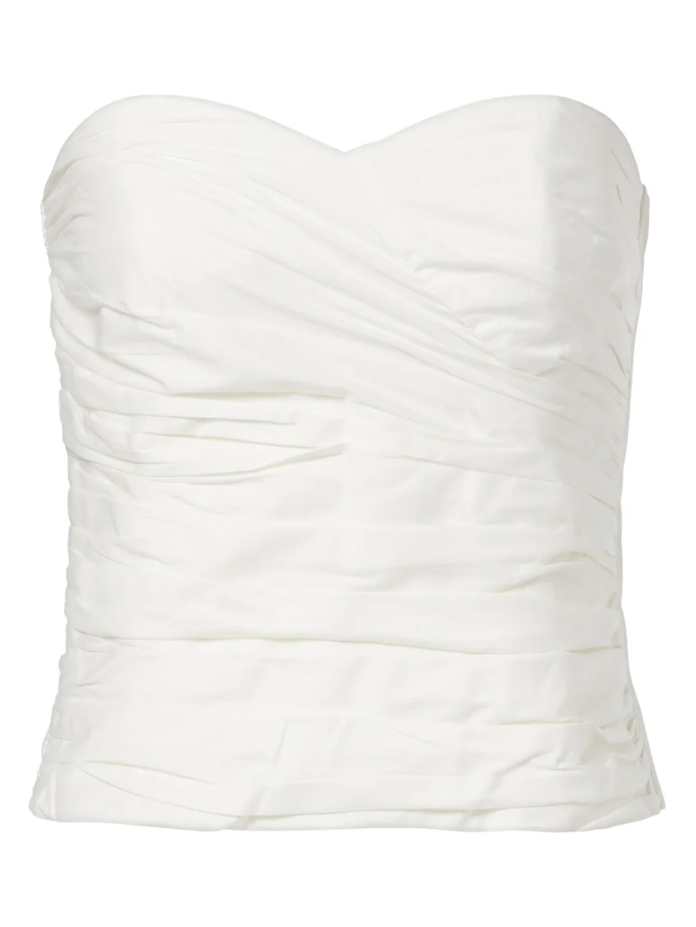 Opulence draped cotton corset