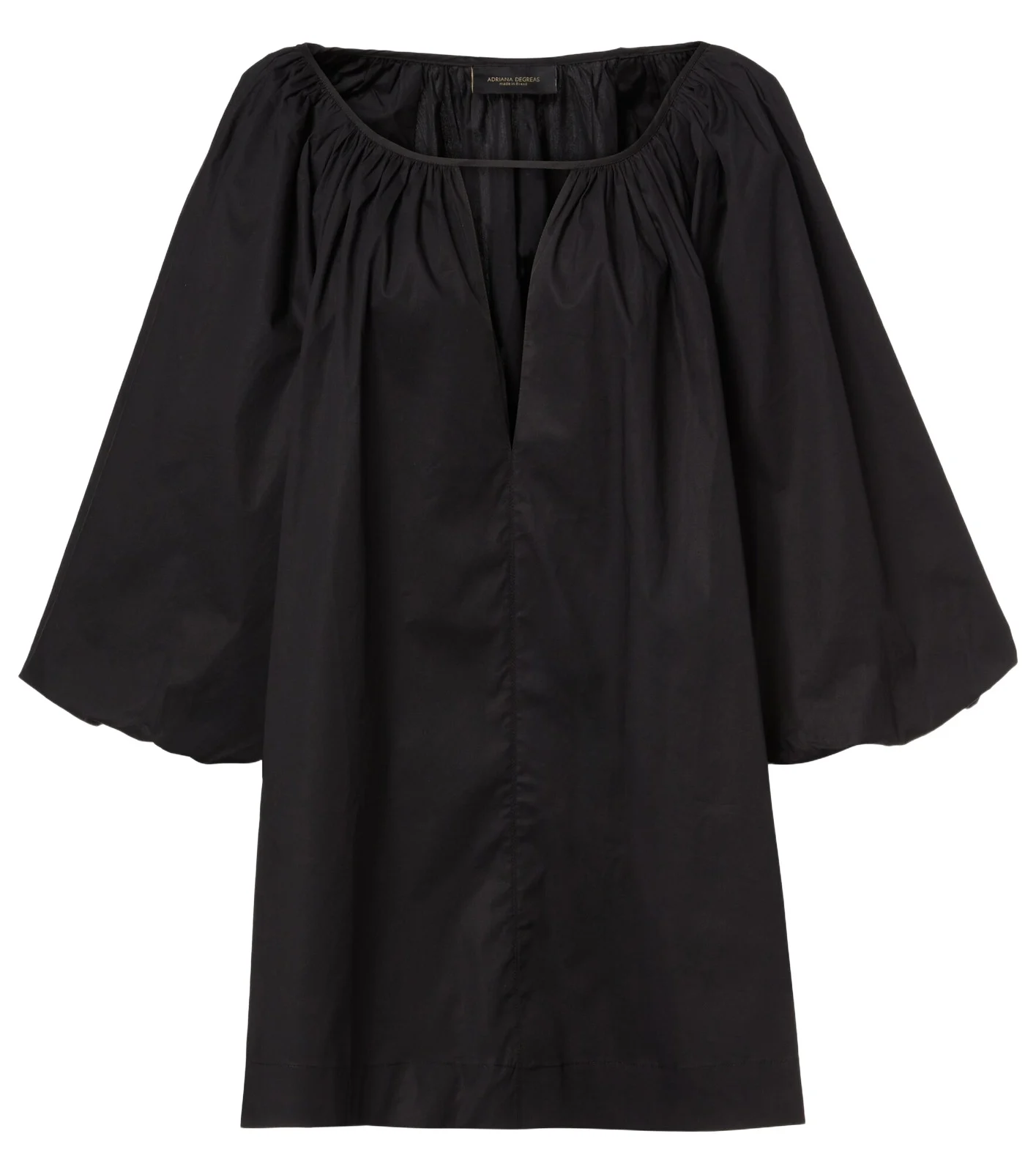 Puff-sleeve cotton-blend minidress Puff-sleeve cotton-blend minidress