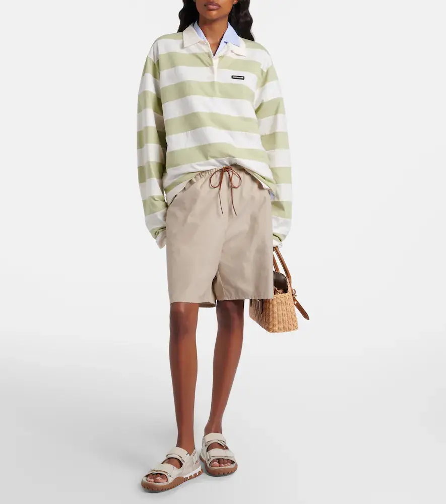Miu Miu Tyre leather-trimmed sandals | Thumbnail 5