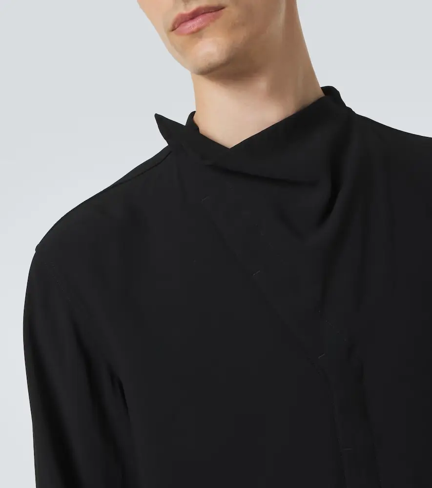 Rick Owens Island draped cady shirt | Thumbnail 5 Rick Owens Island draped cady shirt | Thumbnail 5