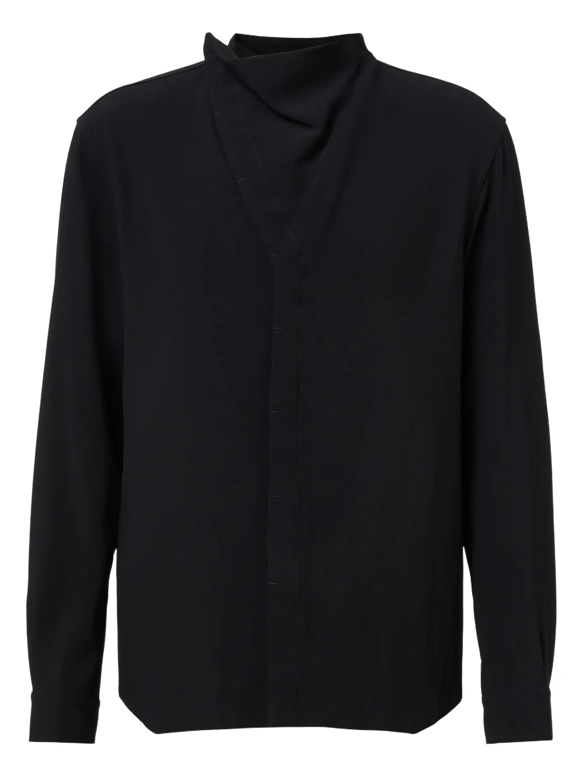 Rick Owens Island draped cady shirt