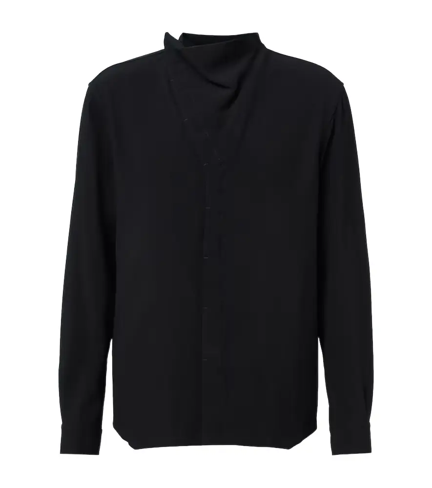 Rick Owens Island draped cady shirt | Image 1 Rick Owens Island draped cady shirt | Image 1