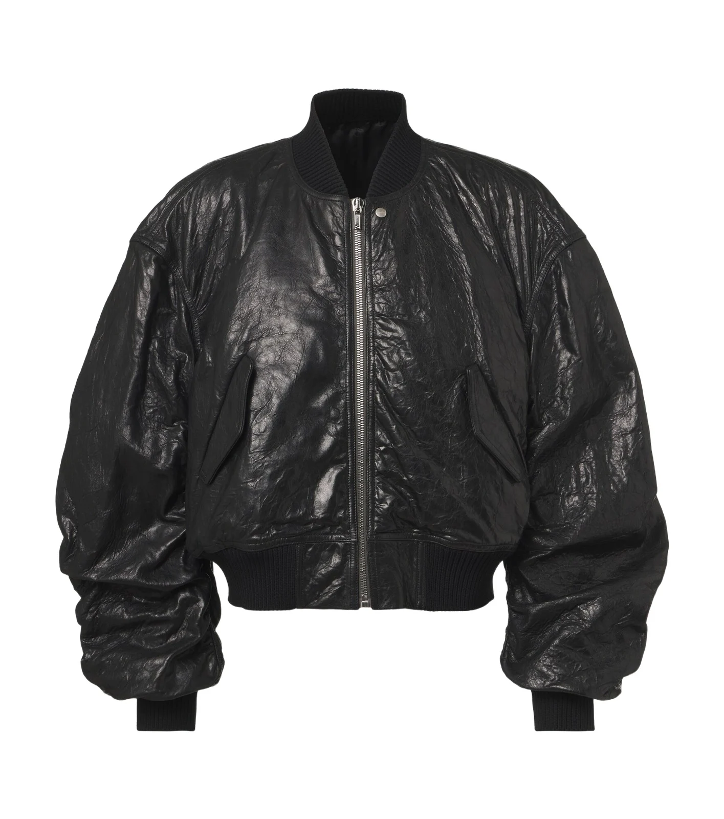 Rick Owens Secchia Flight leather bomber jacket | Thumbnail 1 Rick Owens Secchia Flight leather bomber jacket | Thumbnail 1