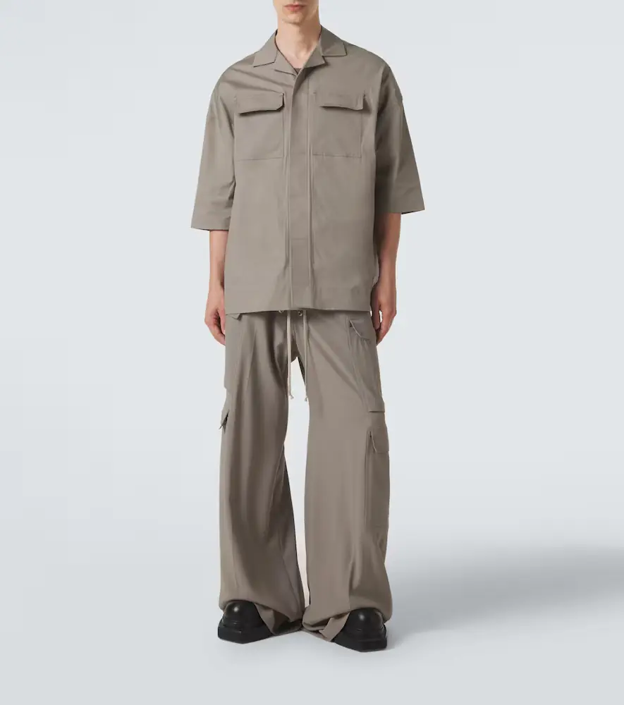 Rick Owens Magnum Tommy cotton-blend poplin shirt | Thumbnail 4 Rick Owens Magnum Tommy cotton-blend poplin shirt | Thumbnail 4