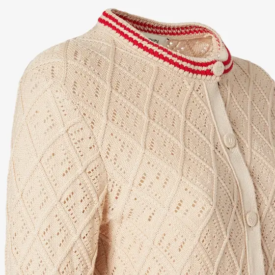 Fendi Cotton Argyle Cardigan | Thumbnail 3 Fendi Cotton Argyle Cardigan | Thumbnail 3