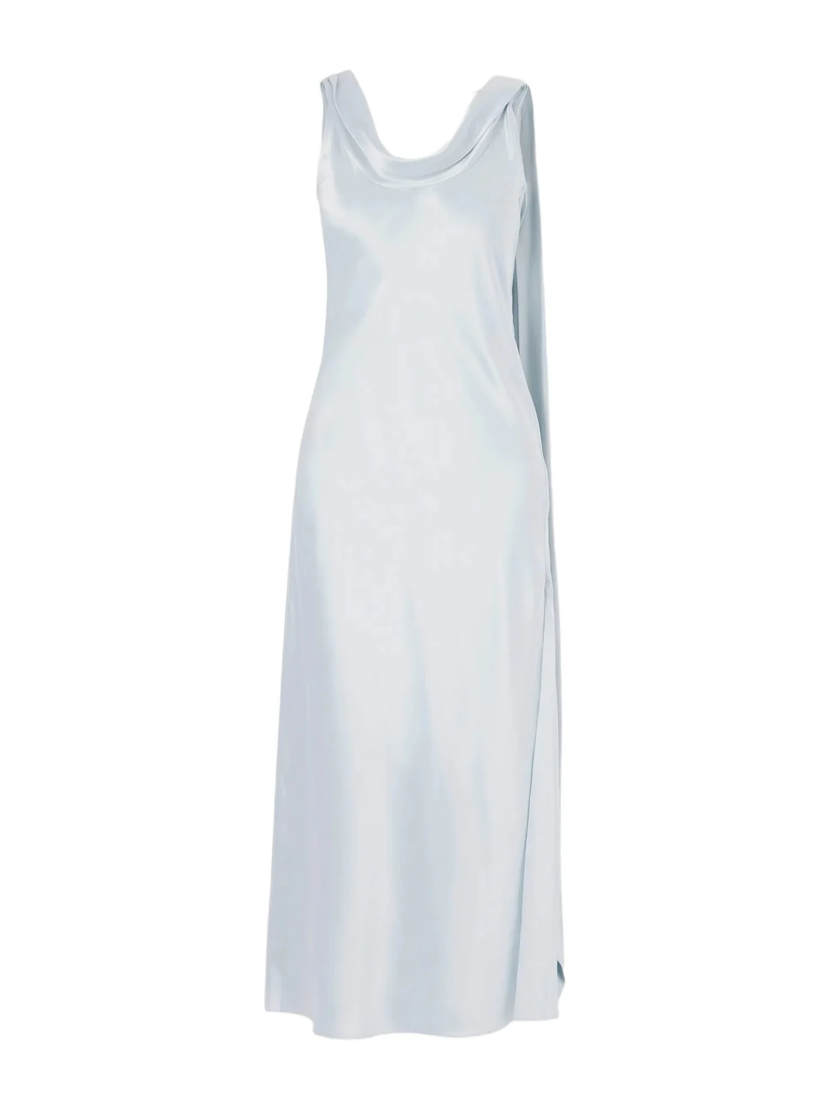 Scarf-detailed Draped Silk-satin Midi Dress Scarf-detailed Draped Silk-satin Midi Dress