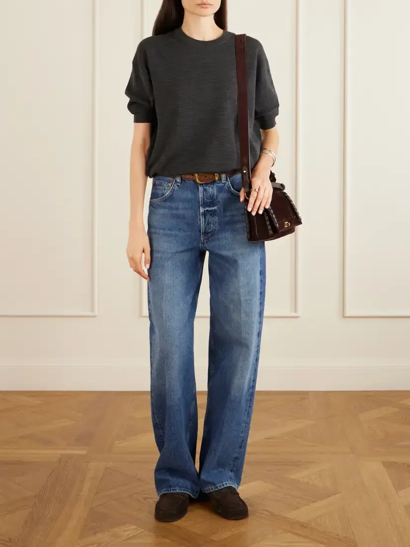 Anya Hindmarch Mortimer Suede Leather Bag | Thumbnail 3 Anya Hindmarch Mortimer Suede Leather Bag | Thumbnail 3