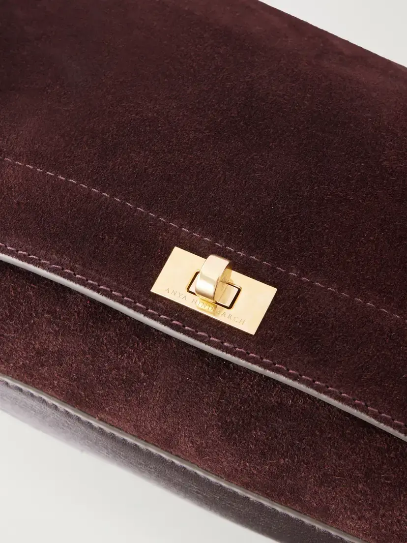 Anya Hindmarch Mortimer Suede Leather Bag | Thumbnail 5 Anya Hindmarch Mortimer Suede Leather Bag | Thumbnail 5