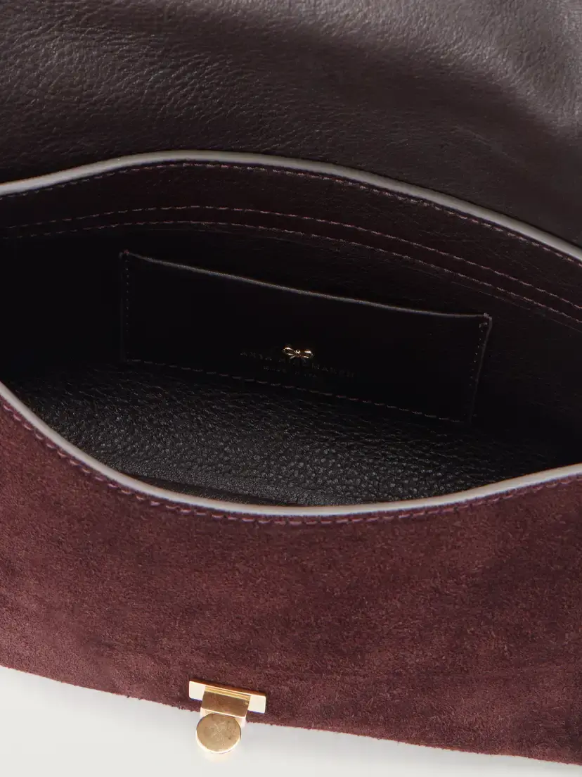 Anya Hindmarch Mortimer Suede Leather Bag | Thumbnail 6 Anya Hindmarch Mortimer Suede Leather Bag | Thumbnail 6