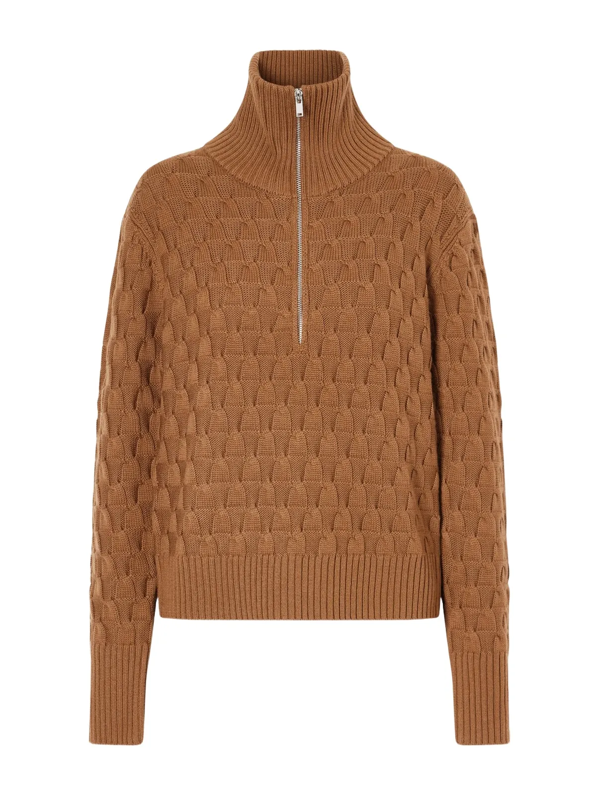 Acoustic Knitted Wool Half-zip Turtleneck Sweater Acoustic Knitted Wool Half-zip Turtleneck Sweater