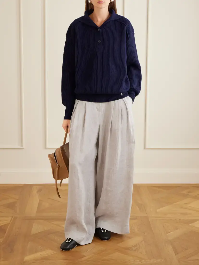 Stella McCartney Ribbed-knit Cashmere And Wool-blend Turtleneck Sweater | Thumbnail 2 Stella McCartney Ribbed-knit Cashmere And Wool-blend Turtleneck Sweater | Thumbnail 2