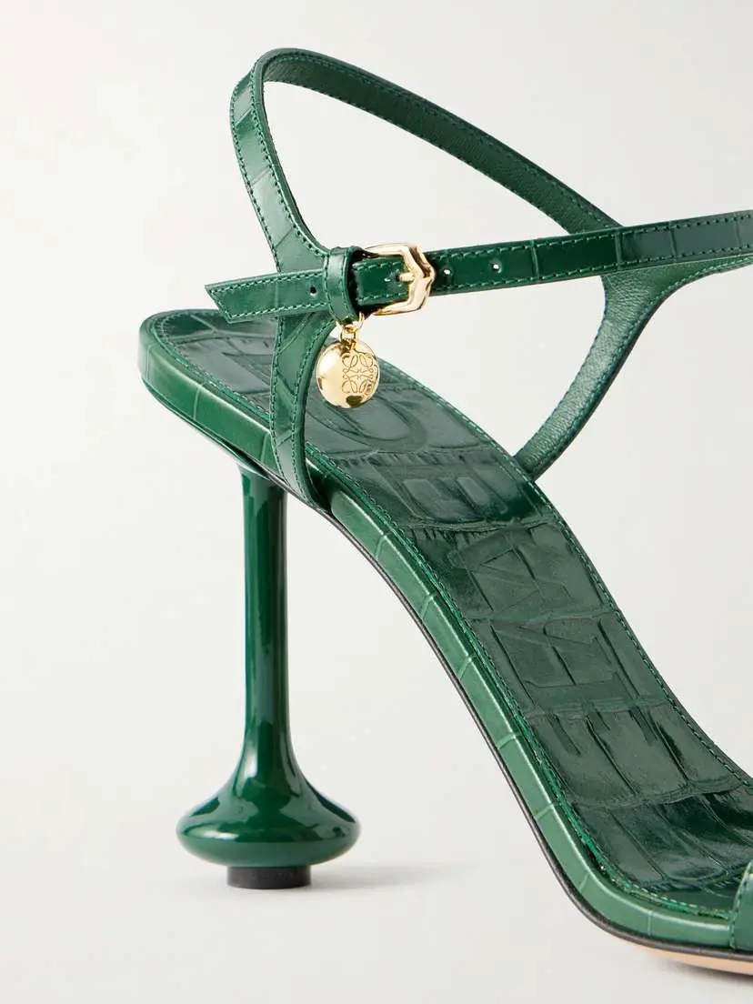 Loewe Toy 90 Croc-effect Leather Sandals | Thumbnail 5 Loewe Toy 90 Croc-effect Leather Sandals | Thumbnail 5