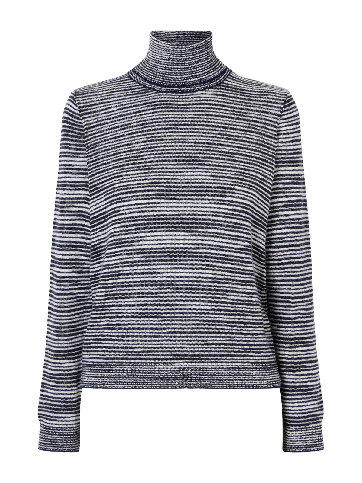 Striped Cashmere And Wool-blend Turtleneck Sweater Striped Cashmere And Wool-blend Turtleneck Sweater