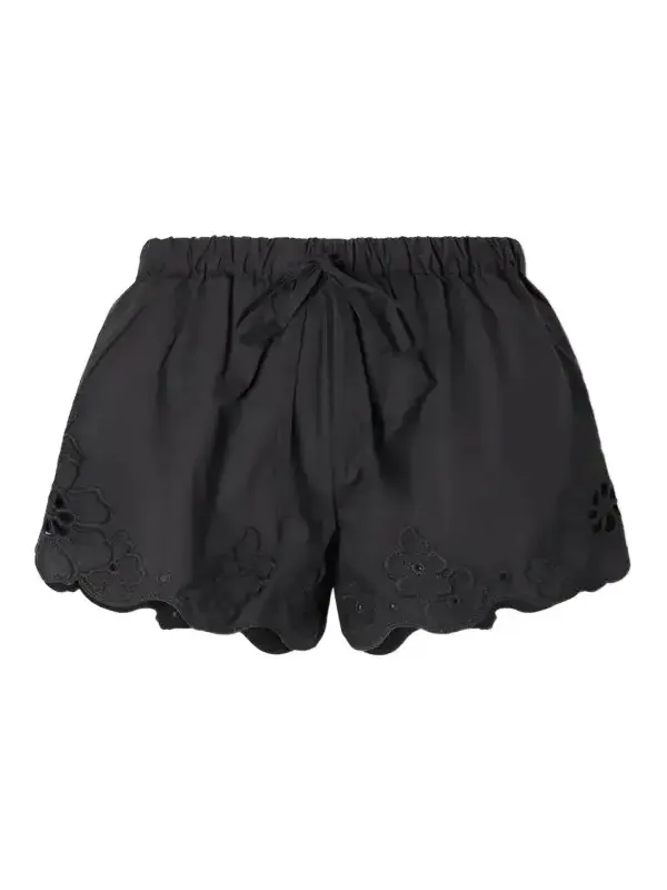 Klara Broderie-anglaise Cotton Mini Shorts