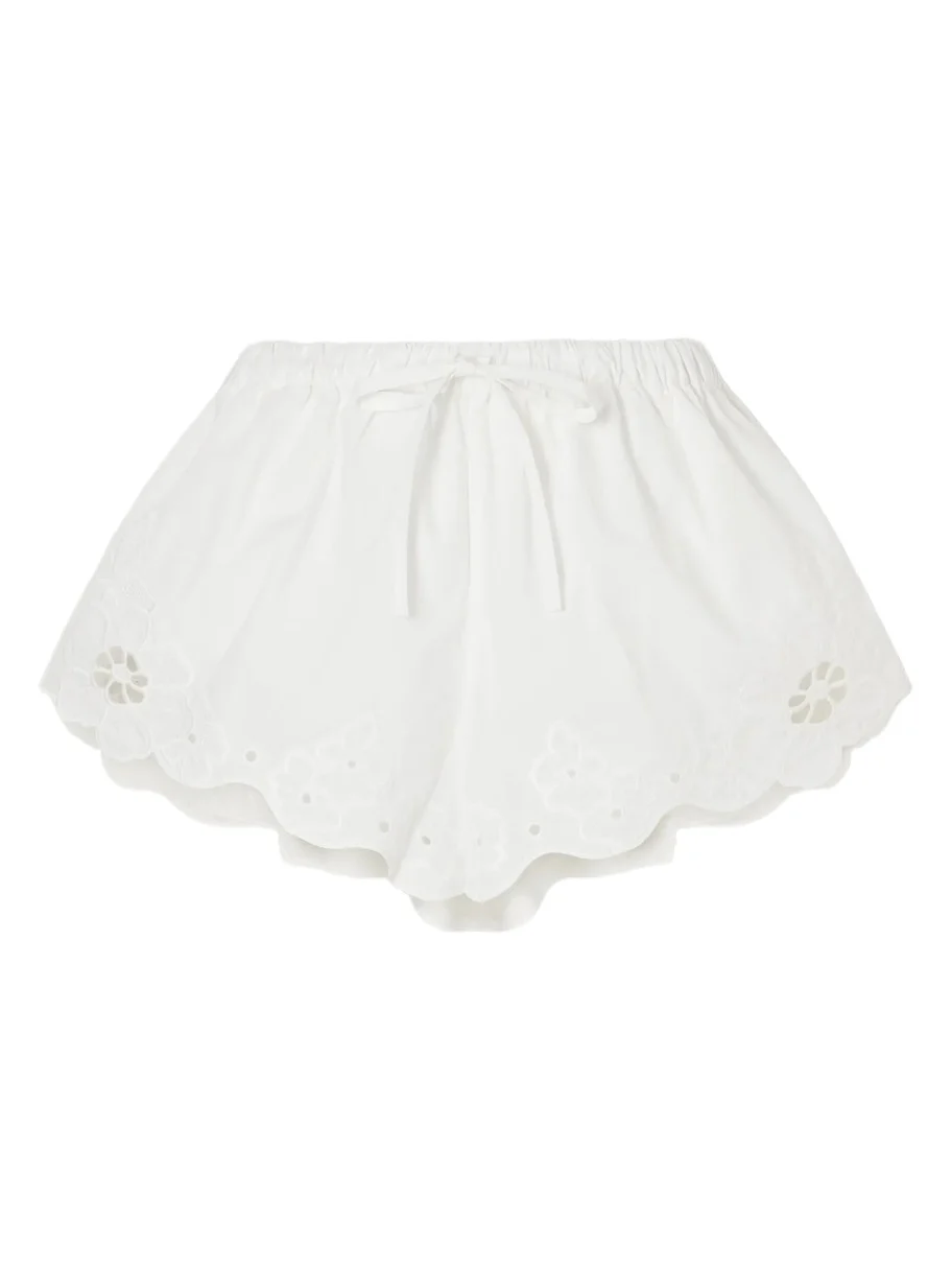 Klara Broderie Anglaise Cotton Shorts