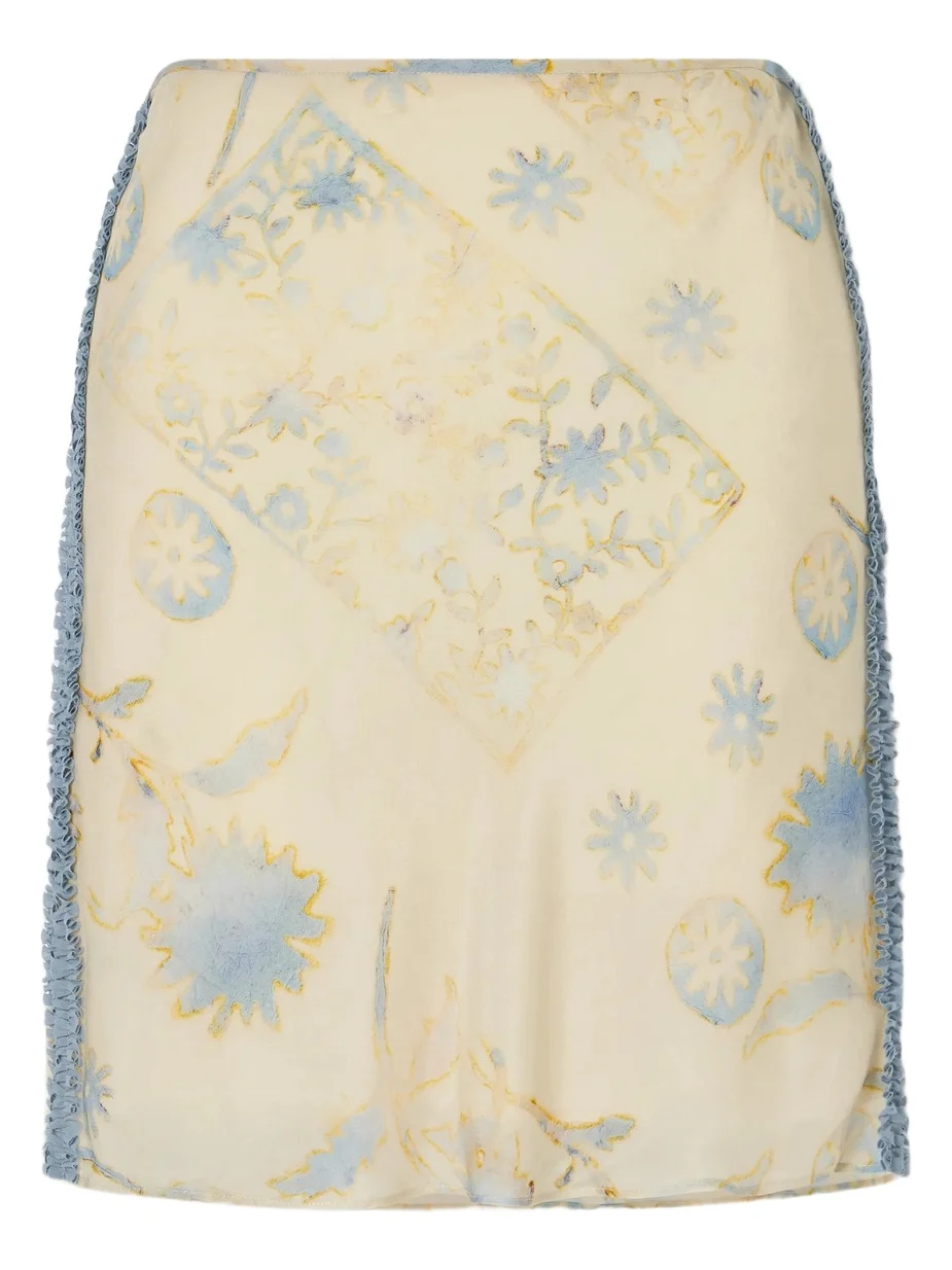 Cecile Ruffled Printed Chiffon Midi Skirt Cecile Ruffled Printed Chiffon Midi Skirt
