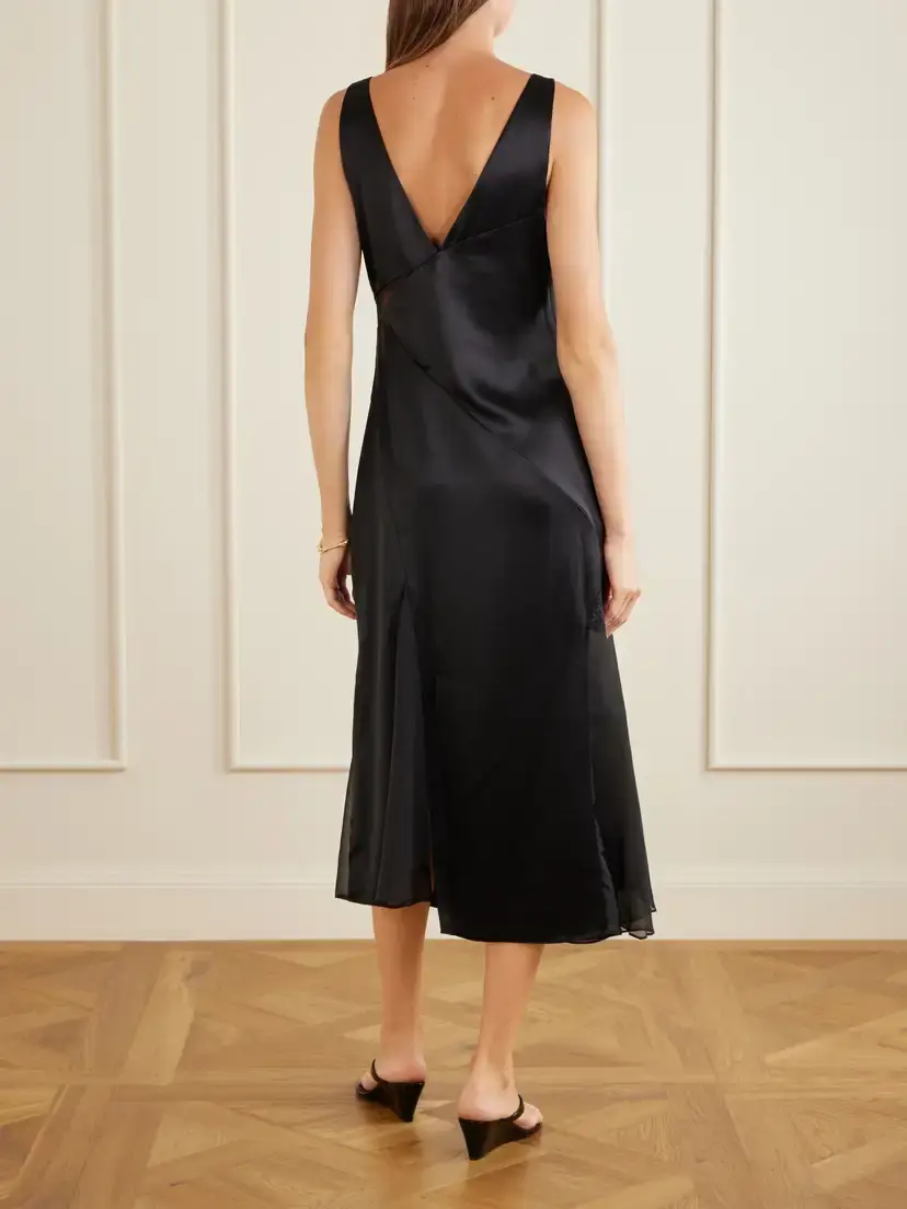 SIR. Ingrid Chiffon Midi Dress | Thumbnail 3 SIR. Ingrid Chiffon Midi Dress | Thumbnail 3