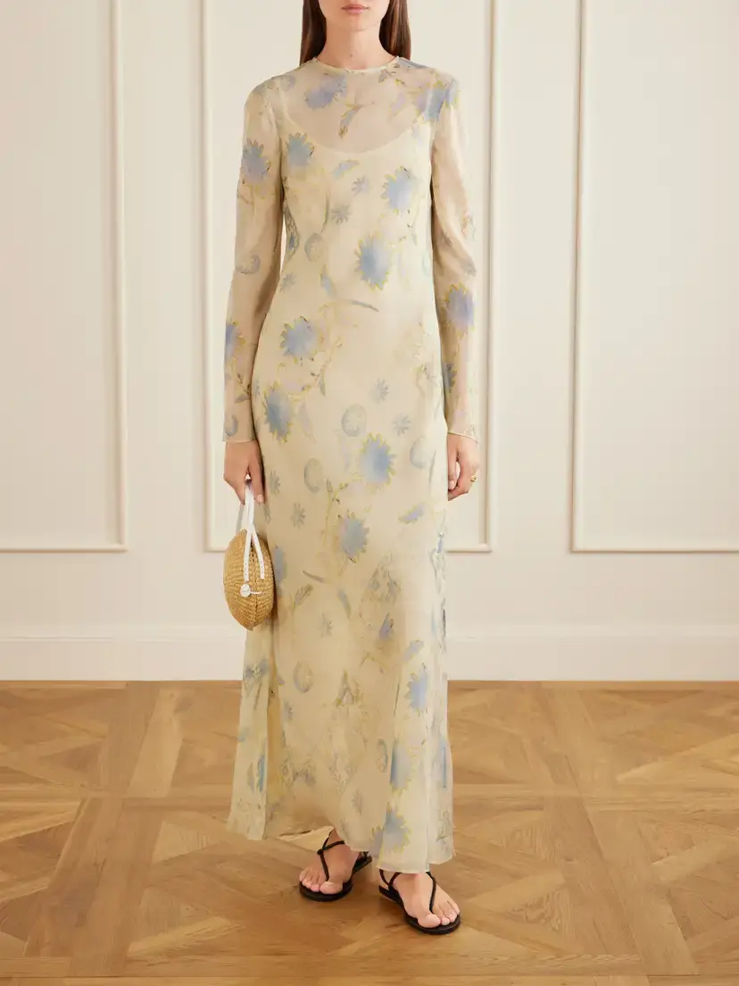 SIR. Cecile Floral-print Georgette Maxi Dress | Thumbnail 2 SIR. Cecile Floral-print Georgette Maxi Dress | Thumbnail 2