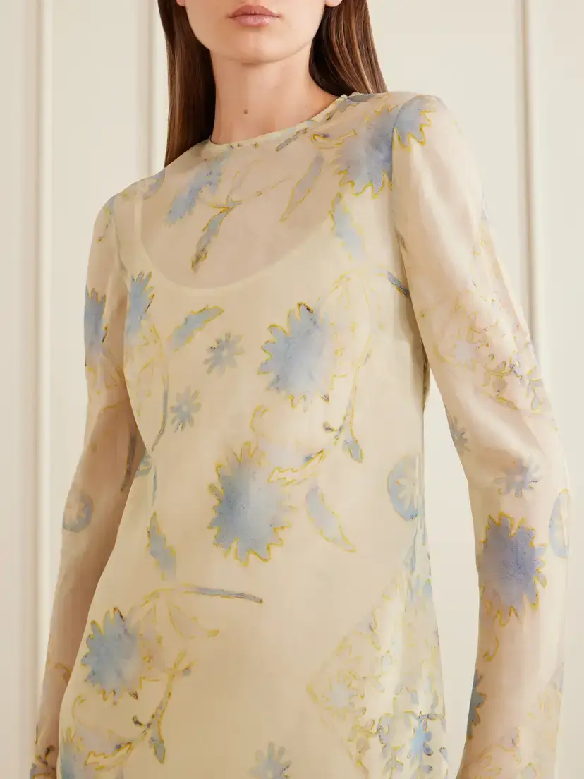 SIR. Cecile Floral-print Georgette Maxi Dress | Thumbnail 4 SIR. Cecile Floral-print Georgette Maxi Dress | Thumbnail 4