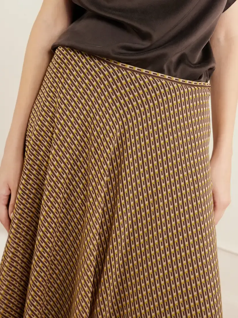 SIR. Cooper Asymmetric Printed Chiffon Maxi Skirt | Thumbnail 6 SIR. Cooper Asymmetric Printed Chiffon Maxi Skirt | Thumbnail 6