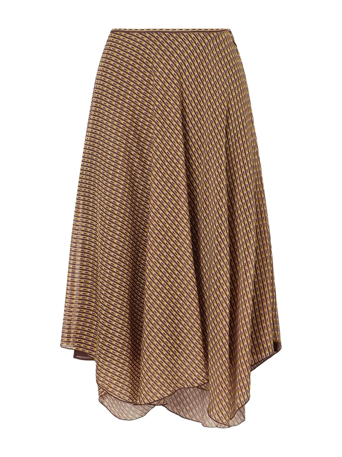 Cooper Asymmetric Printed Chiffon Maxi Skirt Cooper Asymmetric Printed Chiffon Maxi Skirt